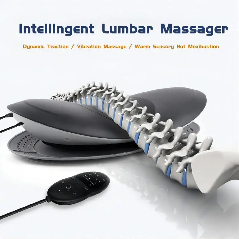 PureComfort Electric Lumbar Massage Support Device